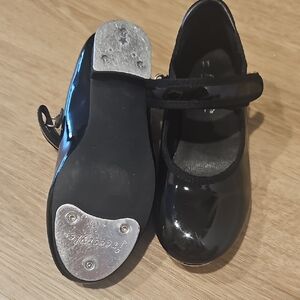 Kids Black Tap Dance Shoes